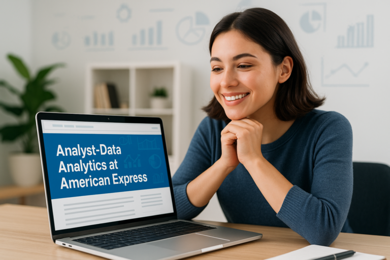 Analyst-Data Analytics at American Express