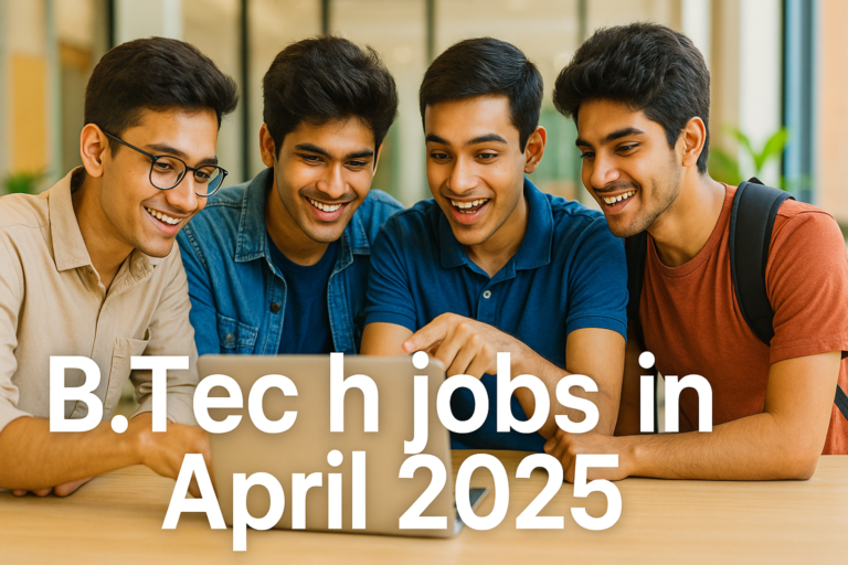 Top 5 In-Demand B.Tech Jobs in April 2025