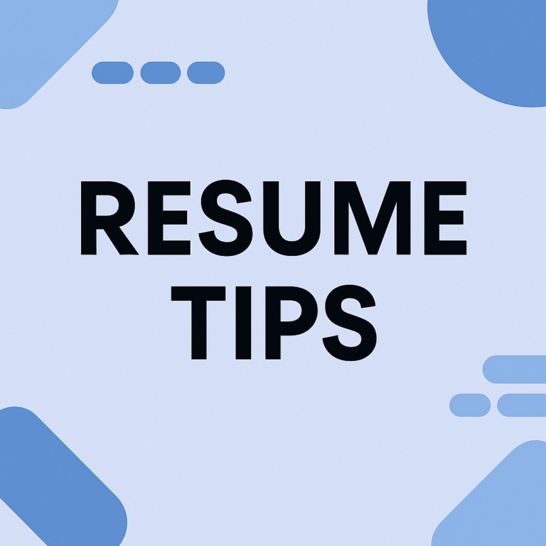 resume tips